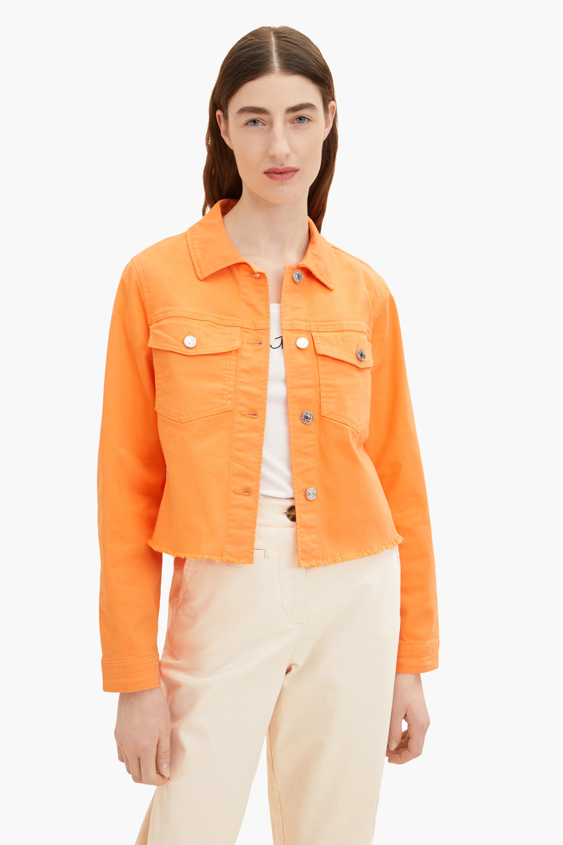 Veste best sale jean orange